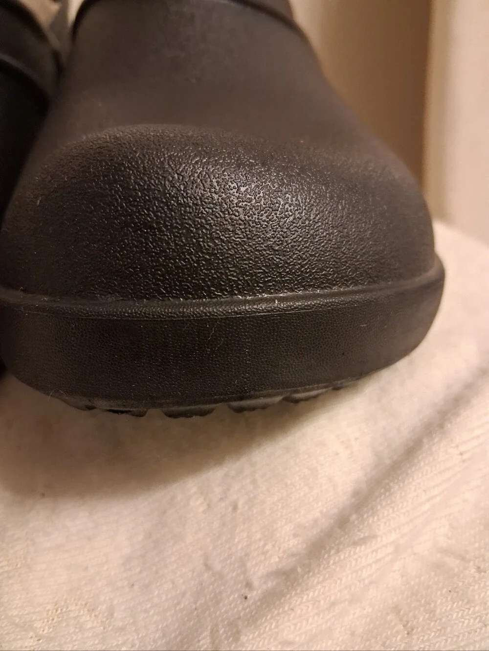 Womens CROCS Black Slip-On Clog Shoes Size 8 good for Nurses